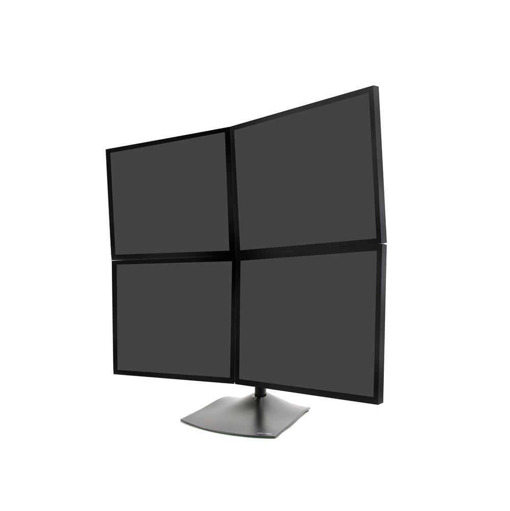 Ergotron DS100 Vierfach-Monitor Tischstandfuß für vier Monitore bis 61 cm 24 Zoll schwarz