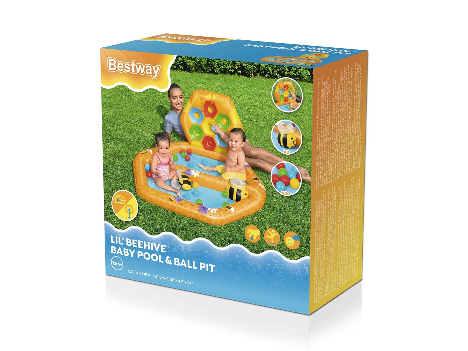 Bestway - Lil' Beehive Baby Pool & Ball Pit 2 in 1 (52639)