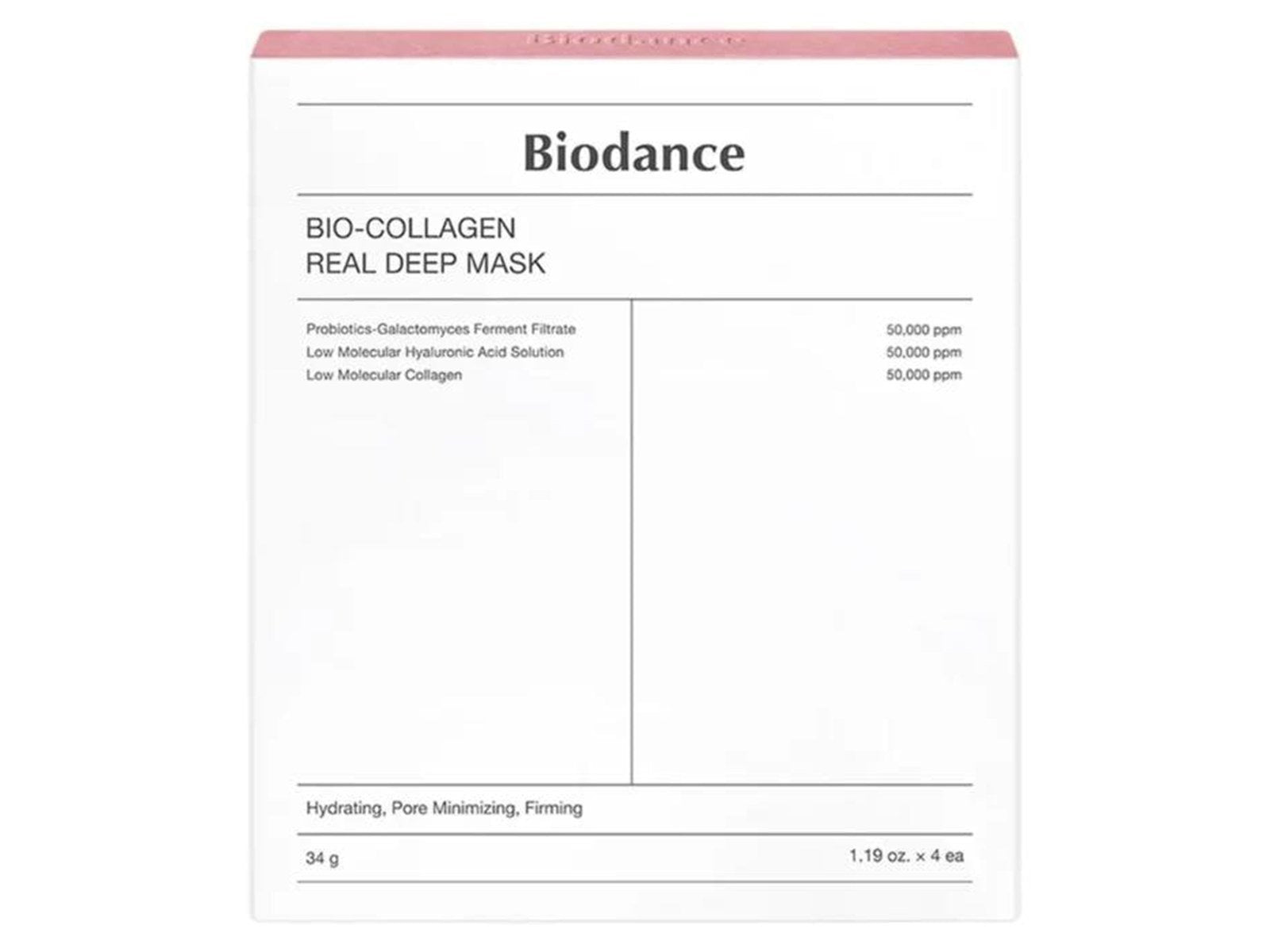 BIODANCE Bio-Collagen Real Deep Mask 4 pcs