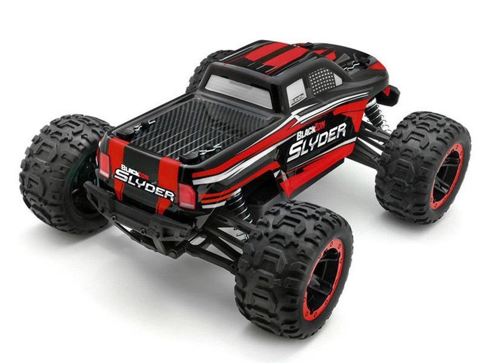 BLACKZON Slyder MT 1/16 4WD Electric Monster Truck - Red