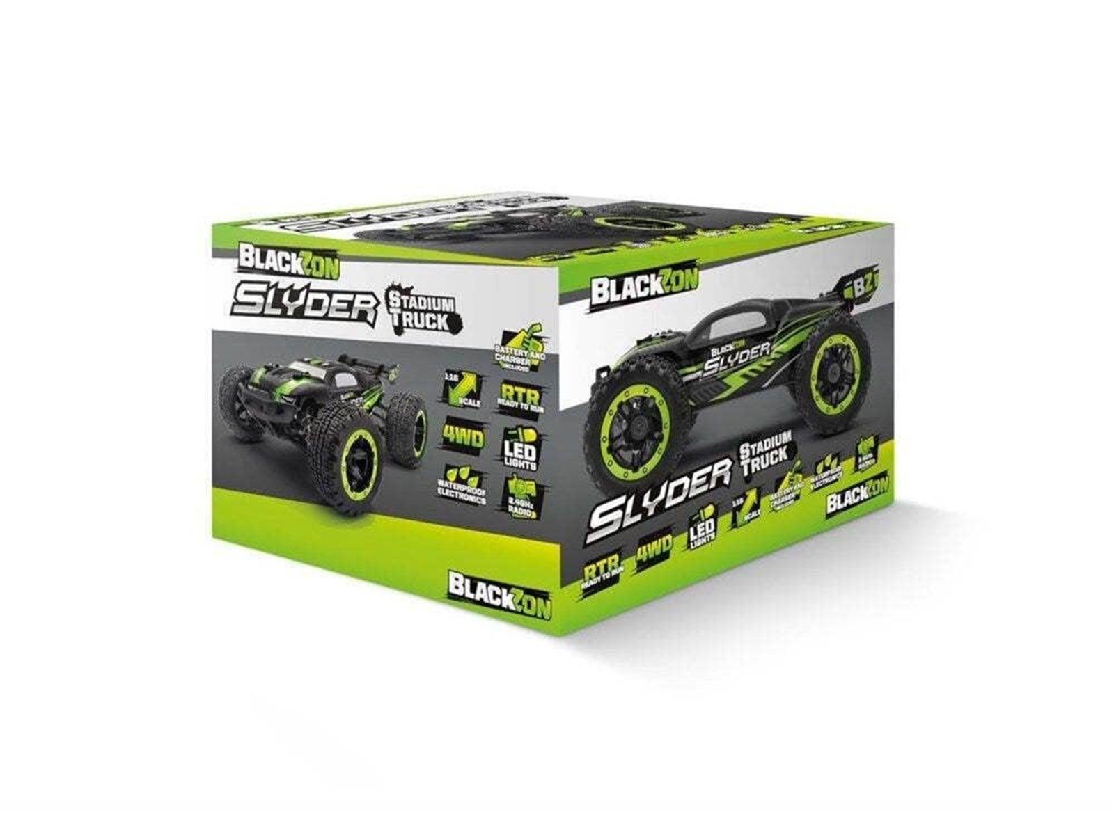 BLACKZON Slyder ST 1/16 4WD Electric Stadium Truck - Green