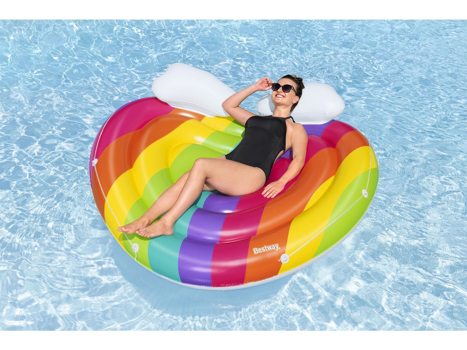 Bestway Rainbow Dreams Inflatable Rainbow Heart 164cm