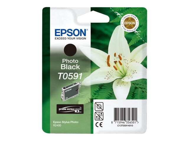 Epson Original T0591 Druckerpatrone photo schwarz 520 Seiten 13ml (C13T05914010)