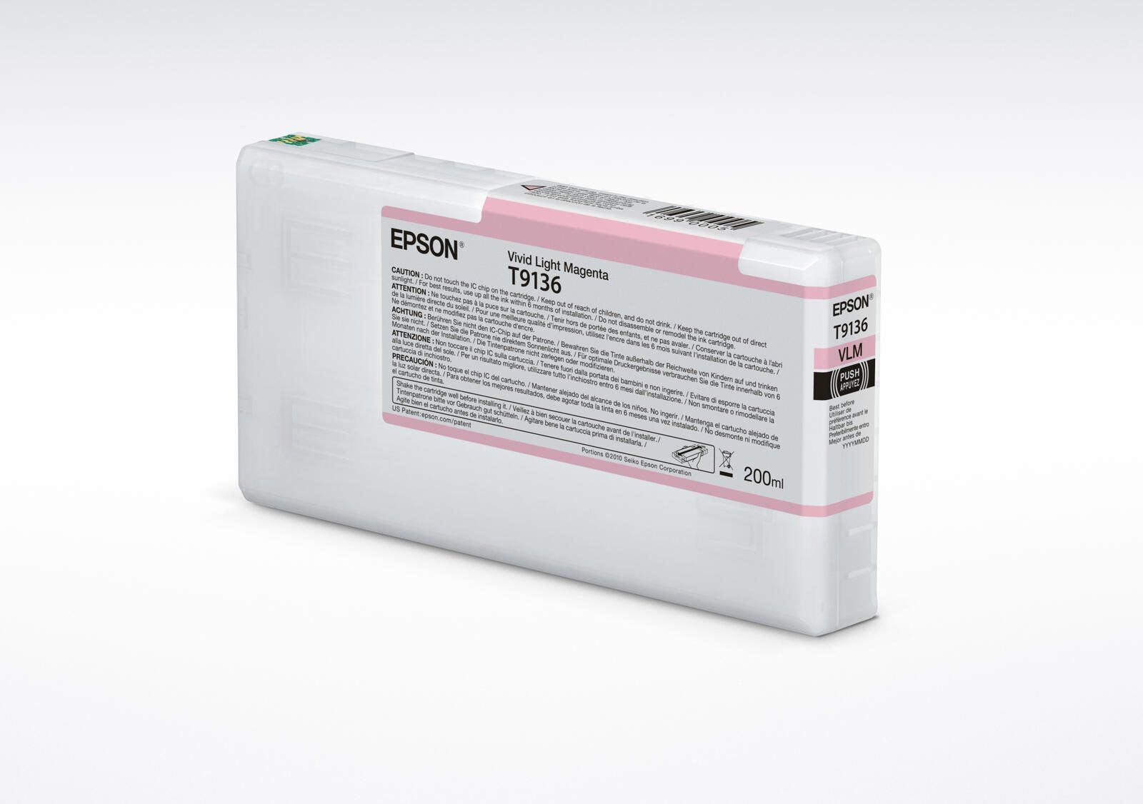 Epson Original T9136 Druckerpatrone Vivid magenta hell 200ml (C13T913600)