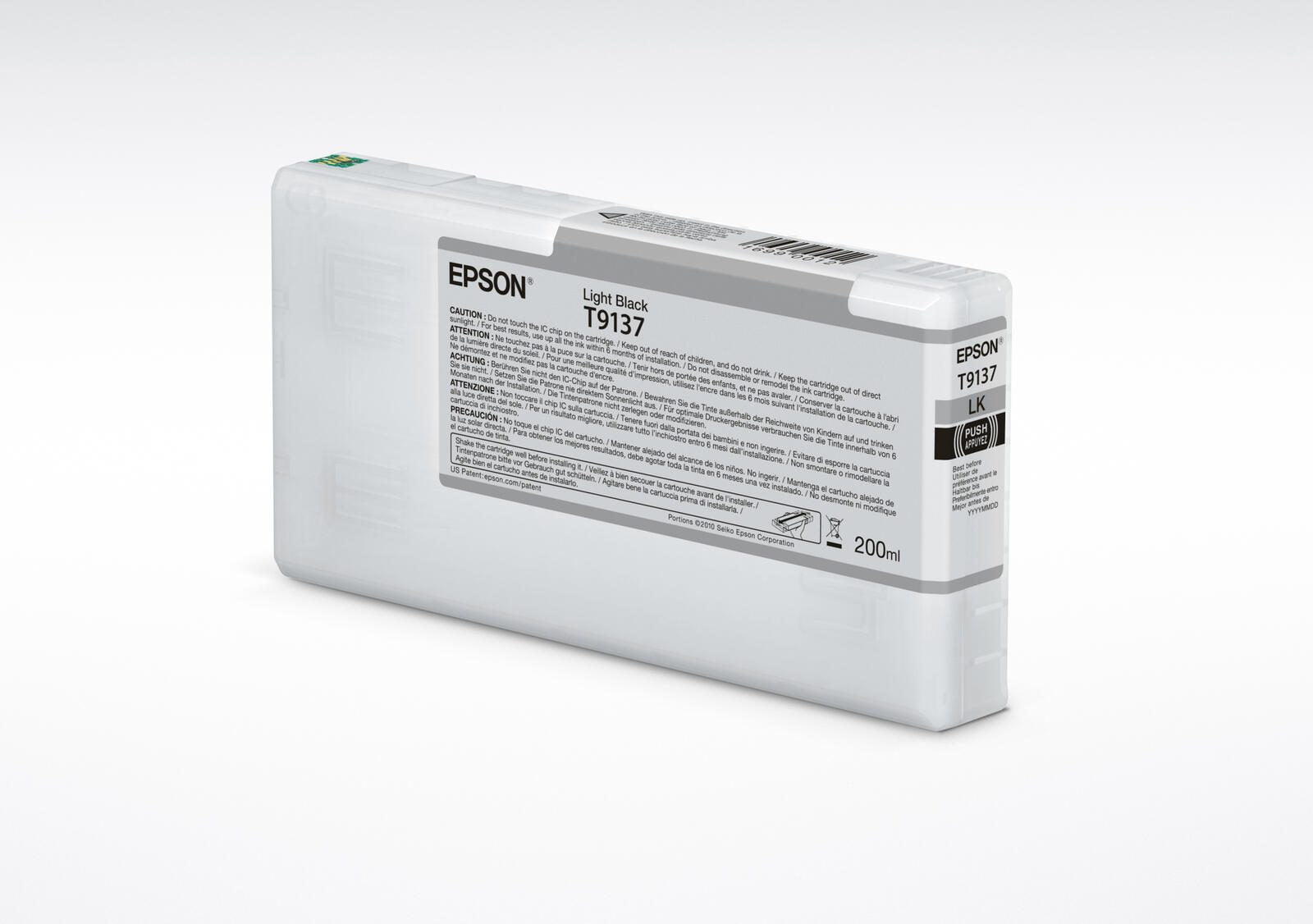 Epson Original T9137 Druckerpatrone schwarz hell 200ml (C13T913700)