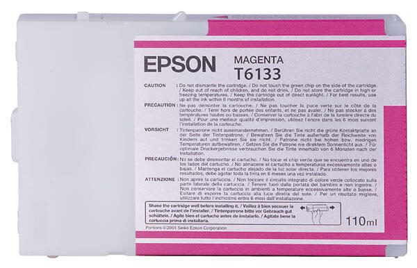 Epson Original T6133 Druckerpatrone magenta 110ml (C13T613300)