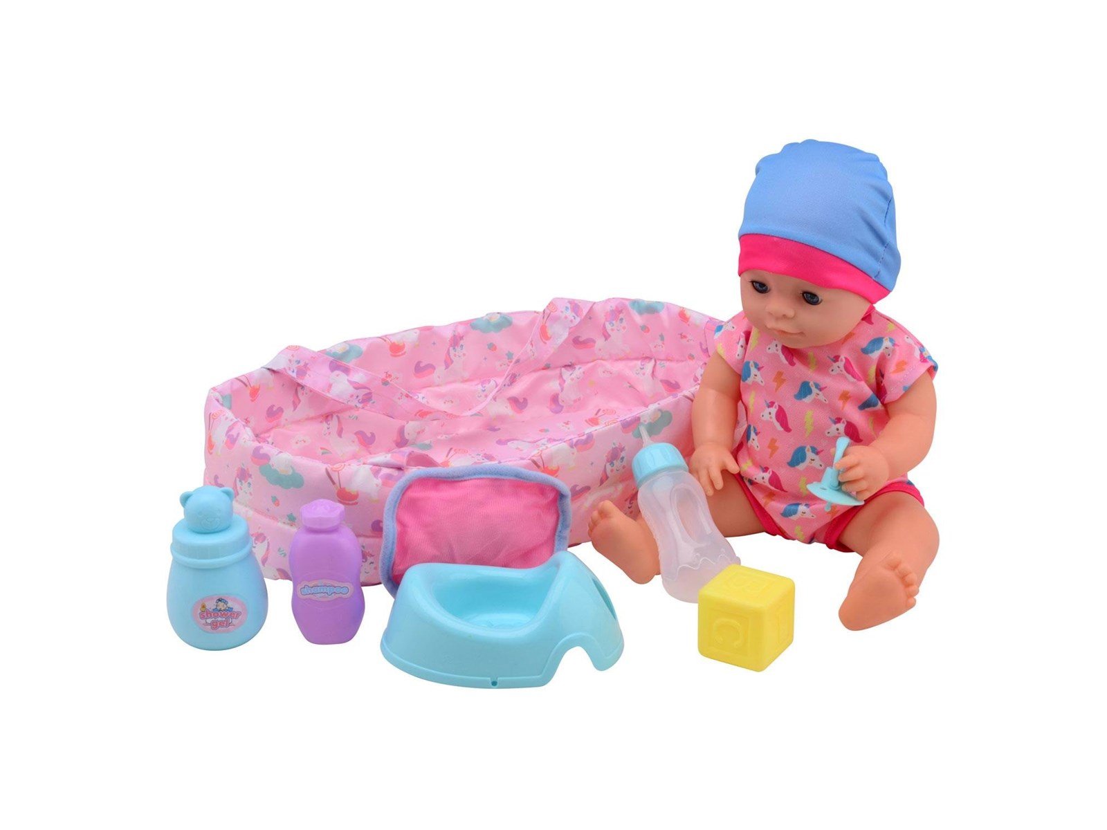 Baby Rose Drinking and Peeing Baby Doll 35cm