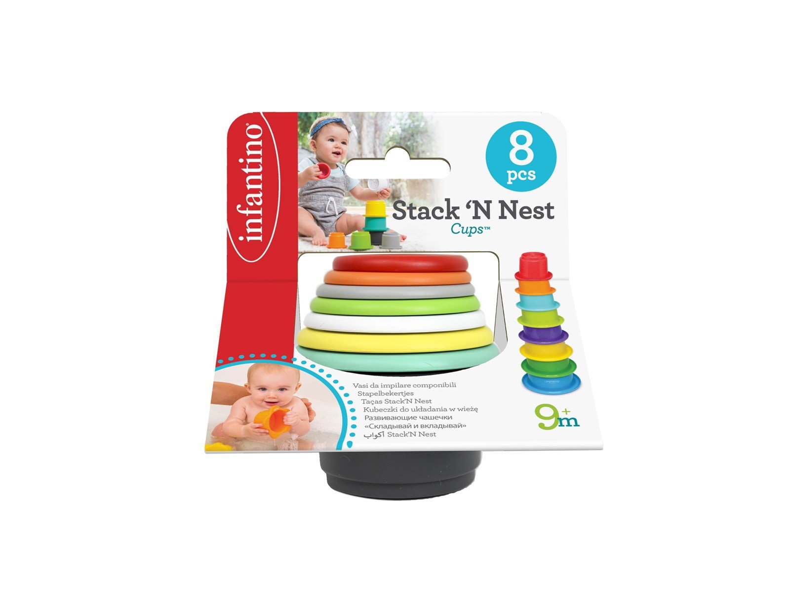 B-Kids Infantino Infantino Stapelbecher, 8 Stück