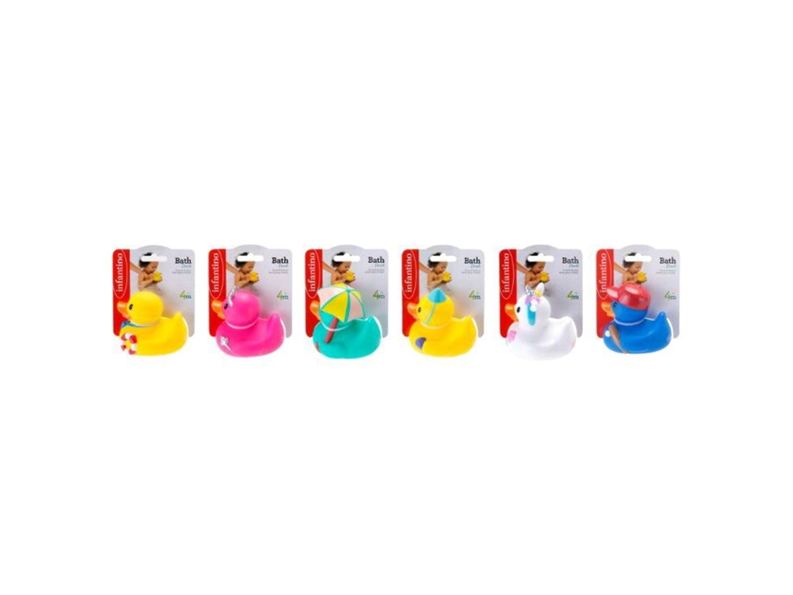 B-Kids Infantino Bath ducks assorteret