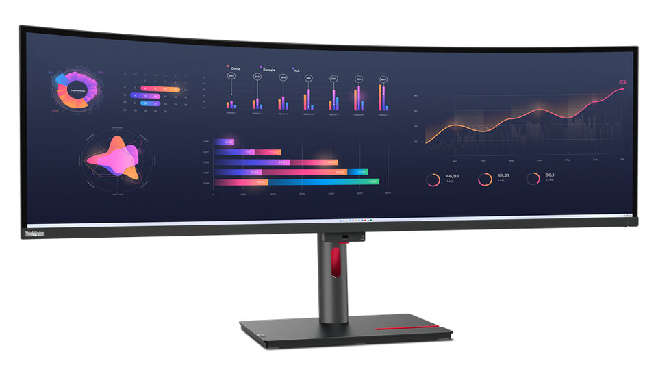 Lenovo ThinkVision P49w-30  (49")   DQHD HDMI/DP/USB-C/DOC