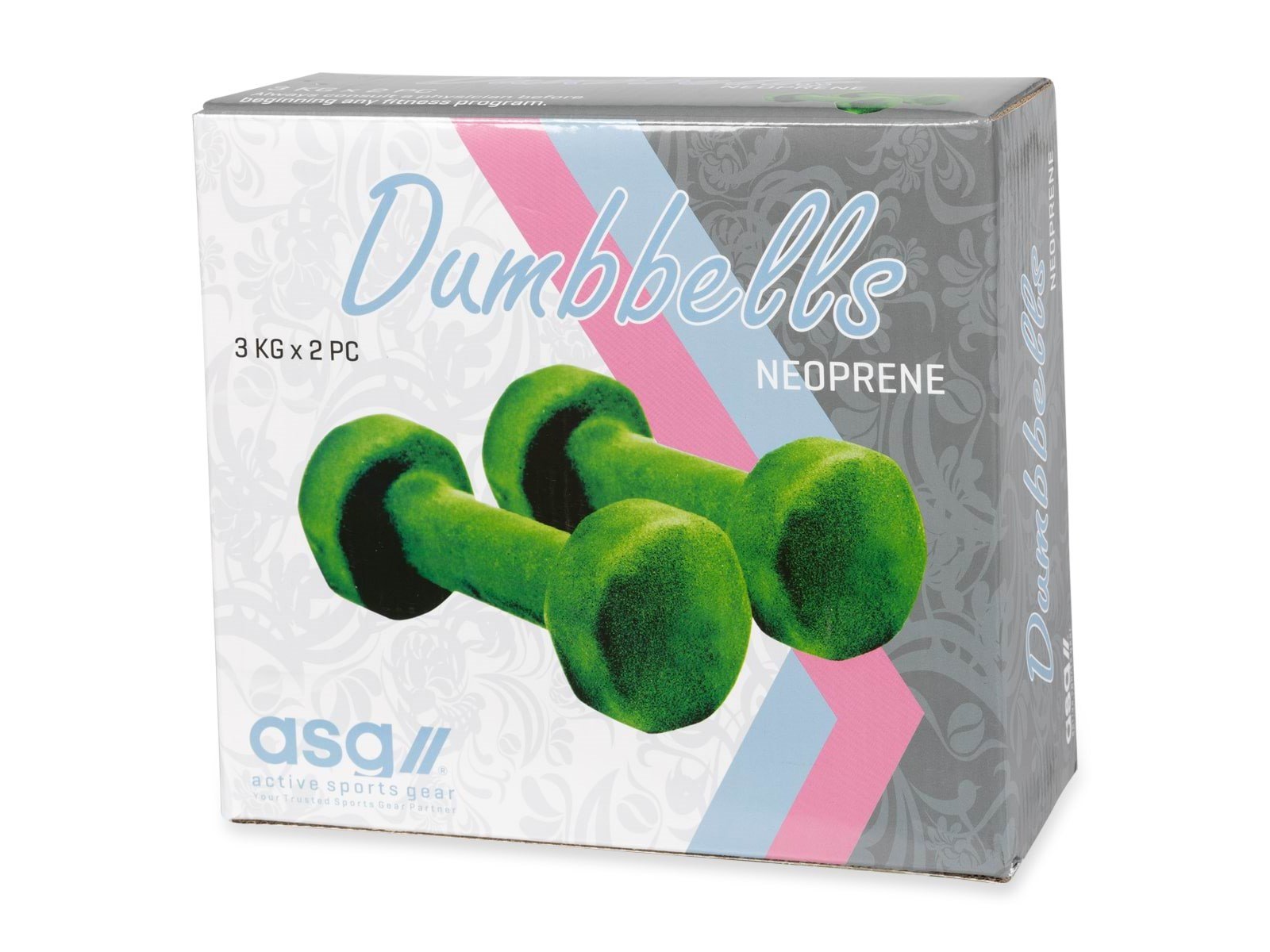 ASG Handweight Set 3 kg Neoprene