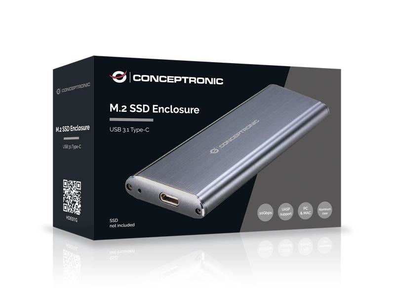 CONCEPTRONIC SSD Gehдuse B-Key M.2 -> B/B&M-Key  USB 3.2  gr