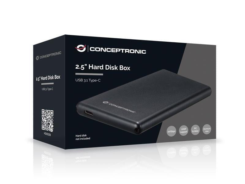 CONCEPTRONIC SSD Gehдuse 2.5" SATA I-III HDD/SSD USB 3.2  sw