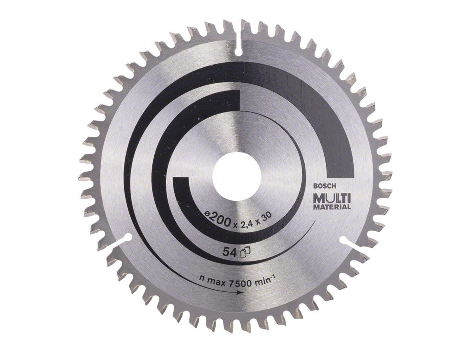 Bosch Multi Material circular saw blade - for wood plastic aluminium non-ferrous metal epoxy abrasive materials