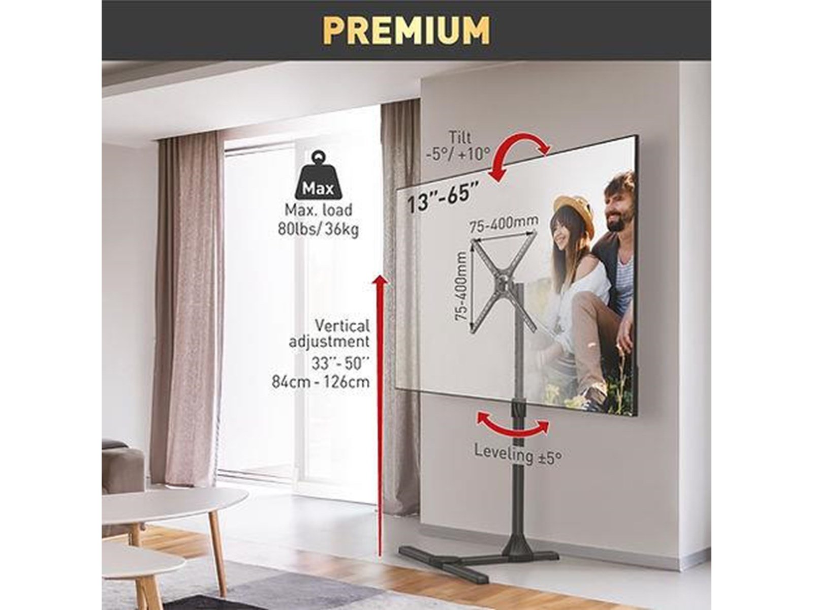 Barkan Mounting Systems FS310T TV mount 36 kg 65