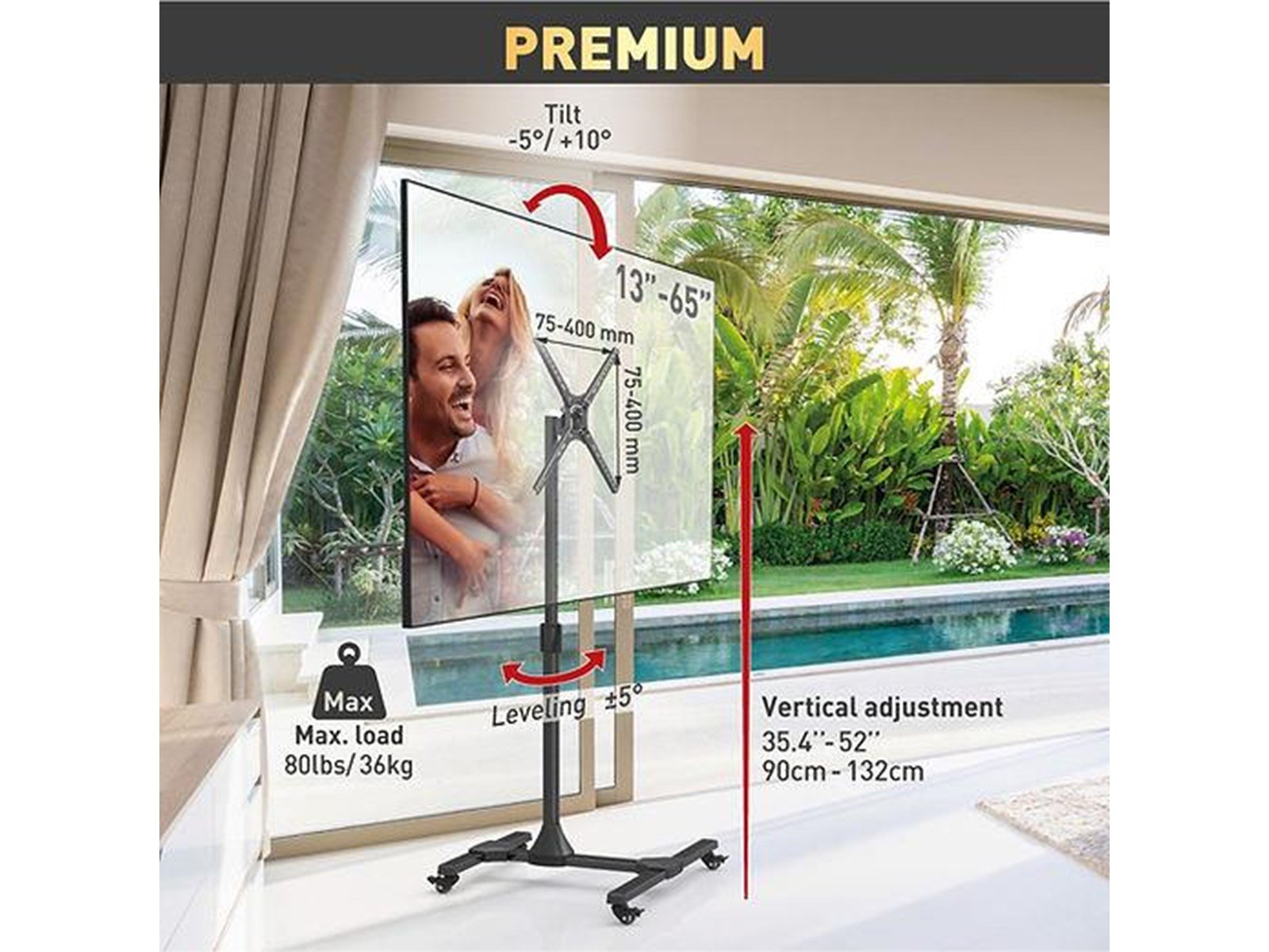 Barkan Mounting Systems SW310H TV mount 36 kg 65