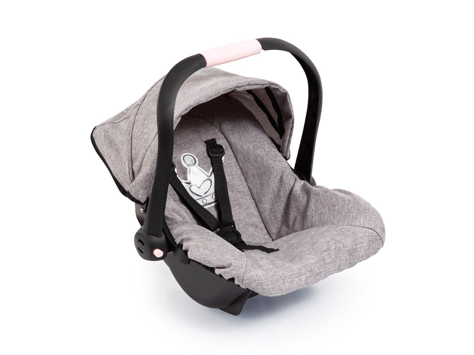 Bayer Design Deluxe Car Seat with Canopy for Dolls - Grey (67910AA)