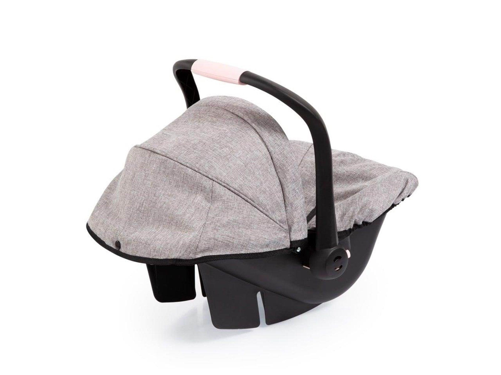 Bayer Design Deluxe Car Seat with Canopy for Dolls - Grey (67910AA)