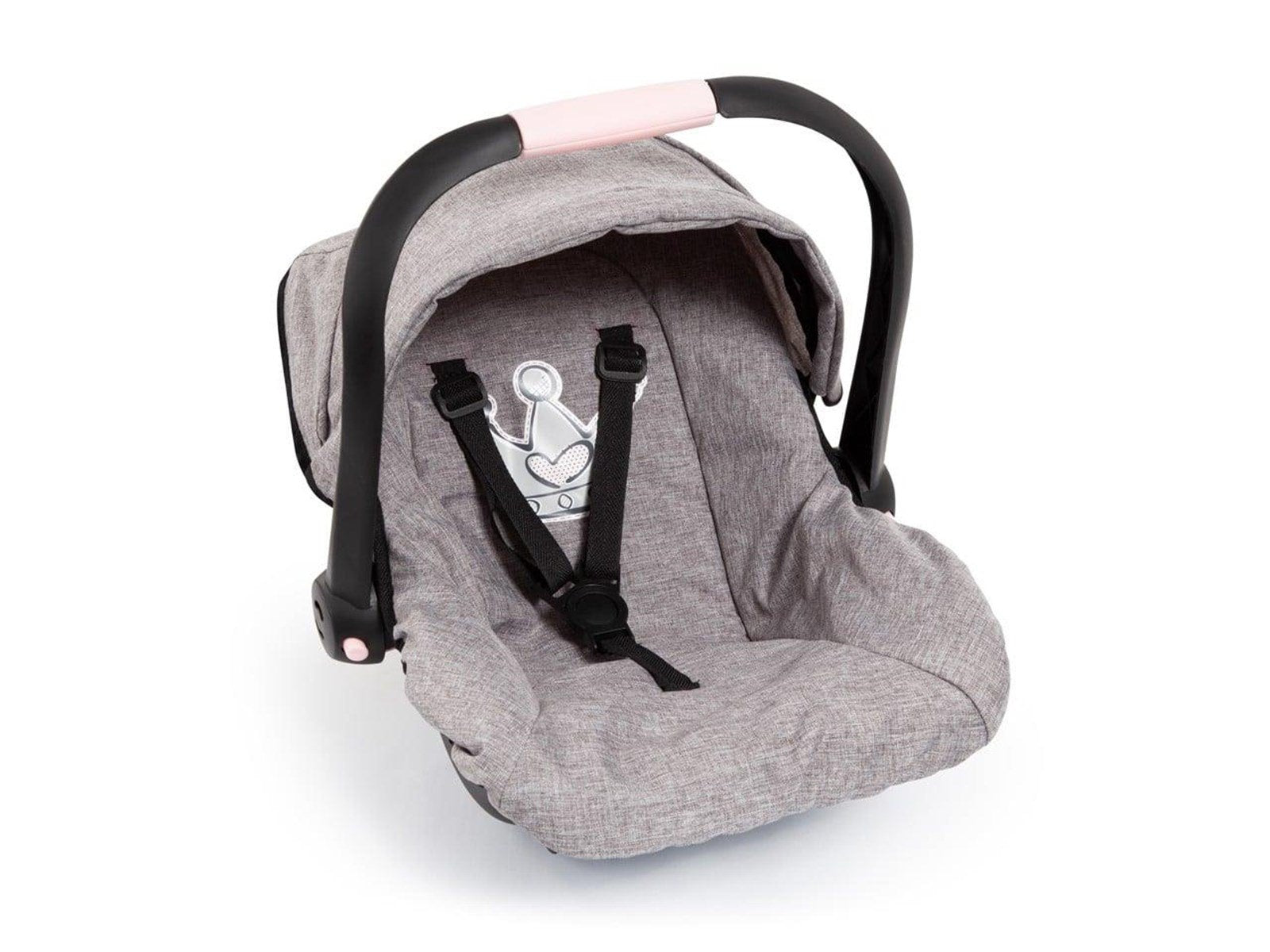Bayer Design Deluxe Car Seat with Canopy for Dolls - Grey (67910AA)