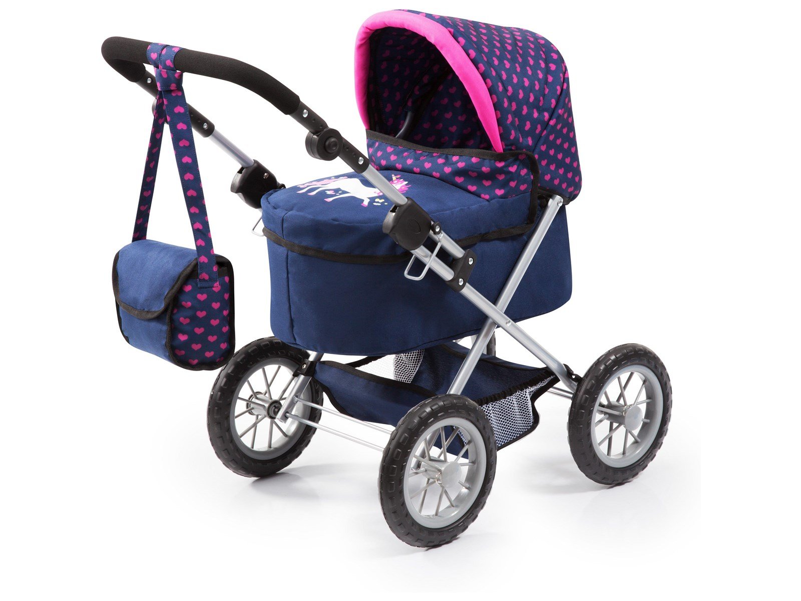 Bayer Design Doll's Pram Trendy - Dark Blue