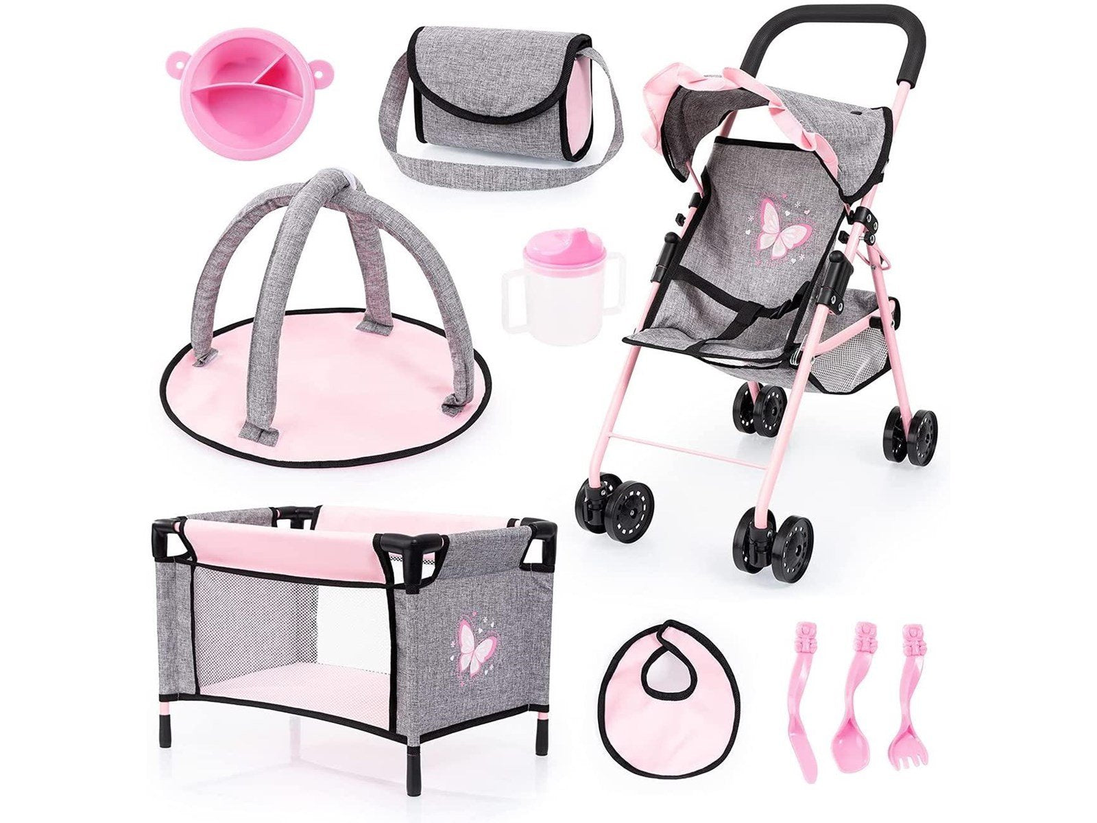Bayer Design Buggy Set with Butterflies (21533AB)