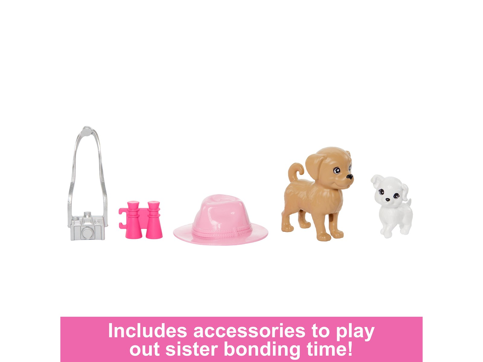 Barbie And Stacie Sister Doll Set with 2 Pet Dogs