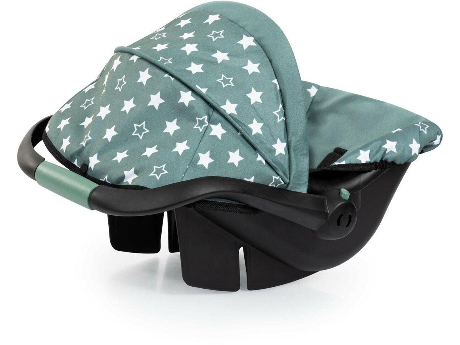 Bayer Design Deluxe Car Seat with Canopy for Dolls - Green w/ Stars (67958AA)