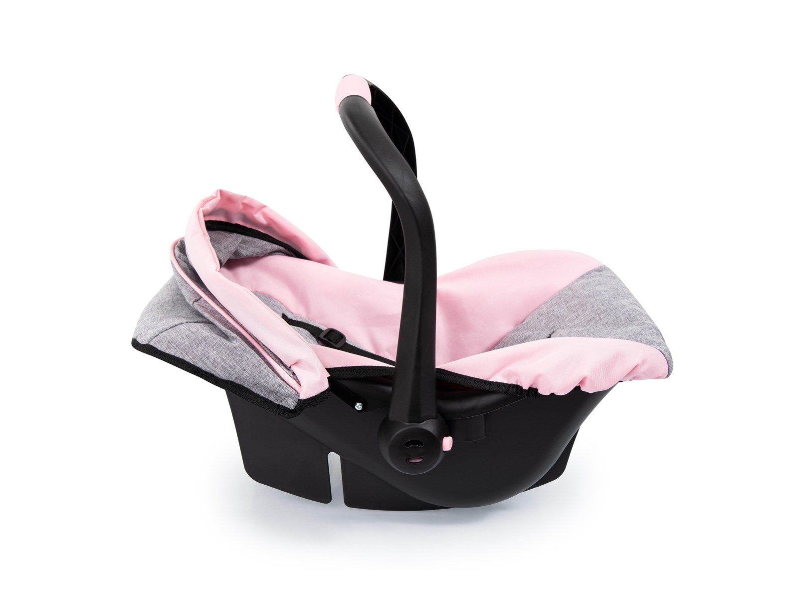 Bayer Design Deluxe Car Seat with Canopy for Dolls  - Grey/Pink (67933AA)