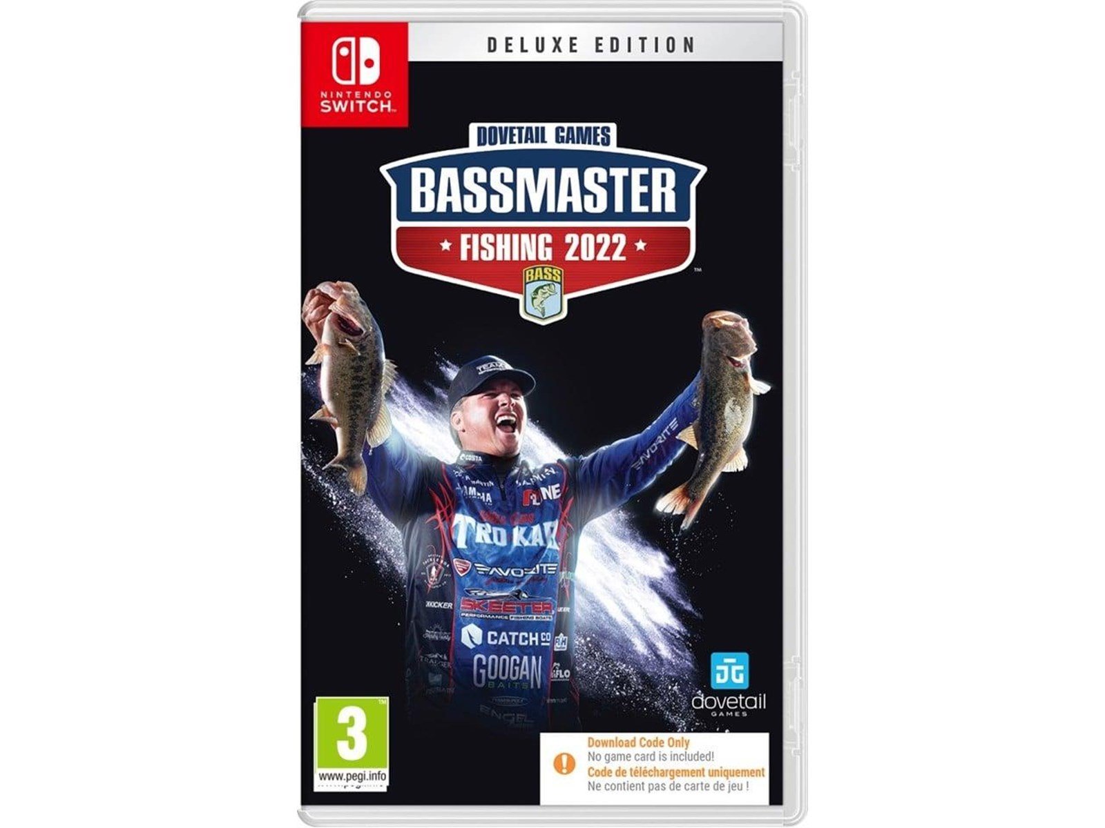 Bassmaster Fishing Deluxe 2022 (Code in a Box) - Nintendo Switch - Simulator - PEGI 3