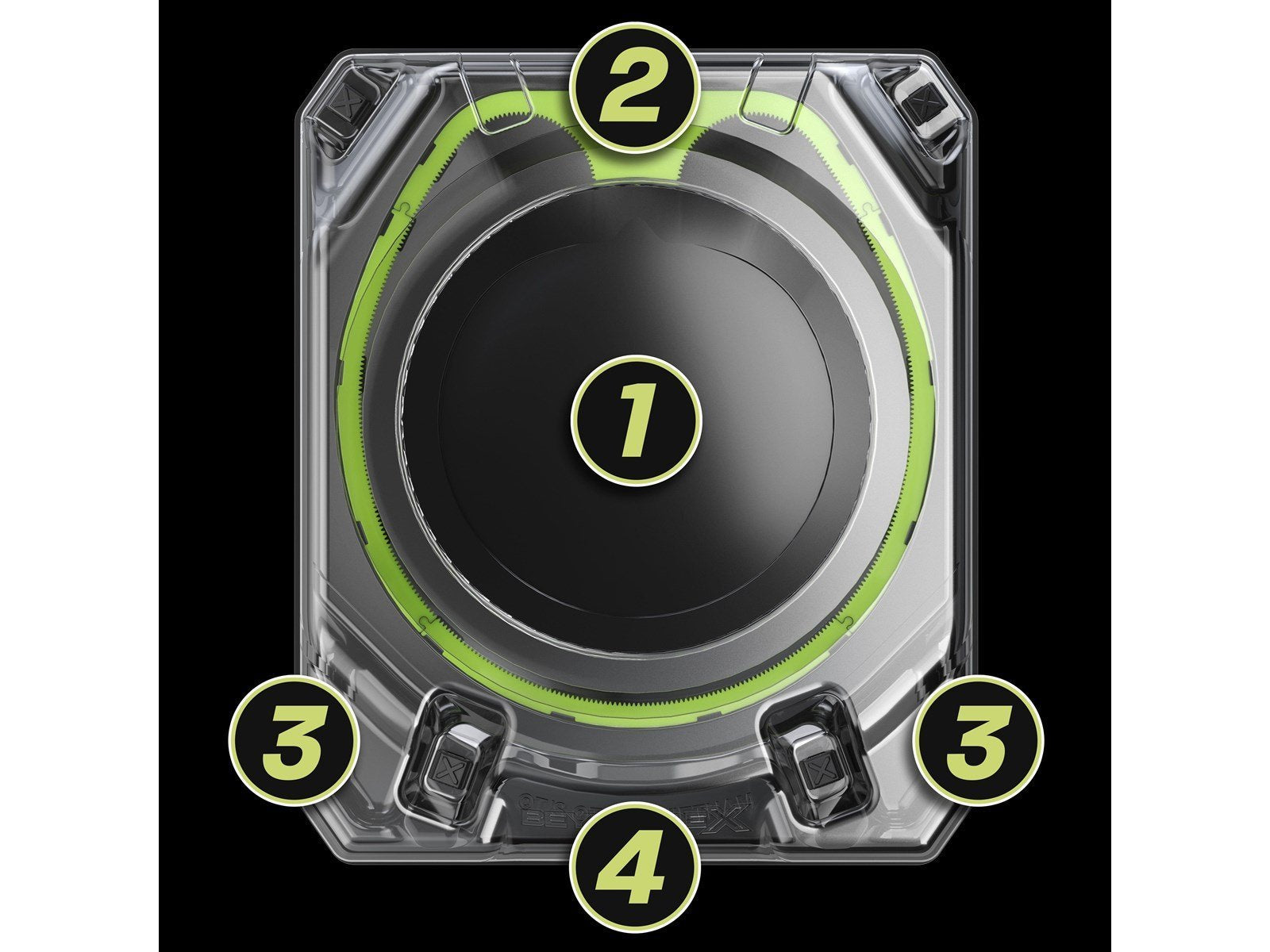 Beyblade X Xtreme Battle Set with Beystadium 2 Right-Spinning Top Toys and 2 Launchers