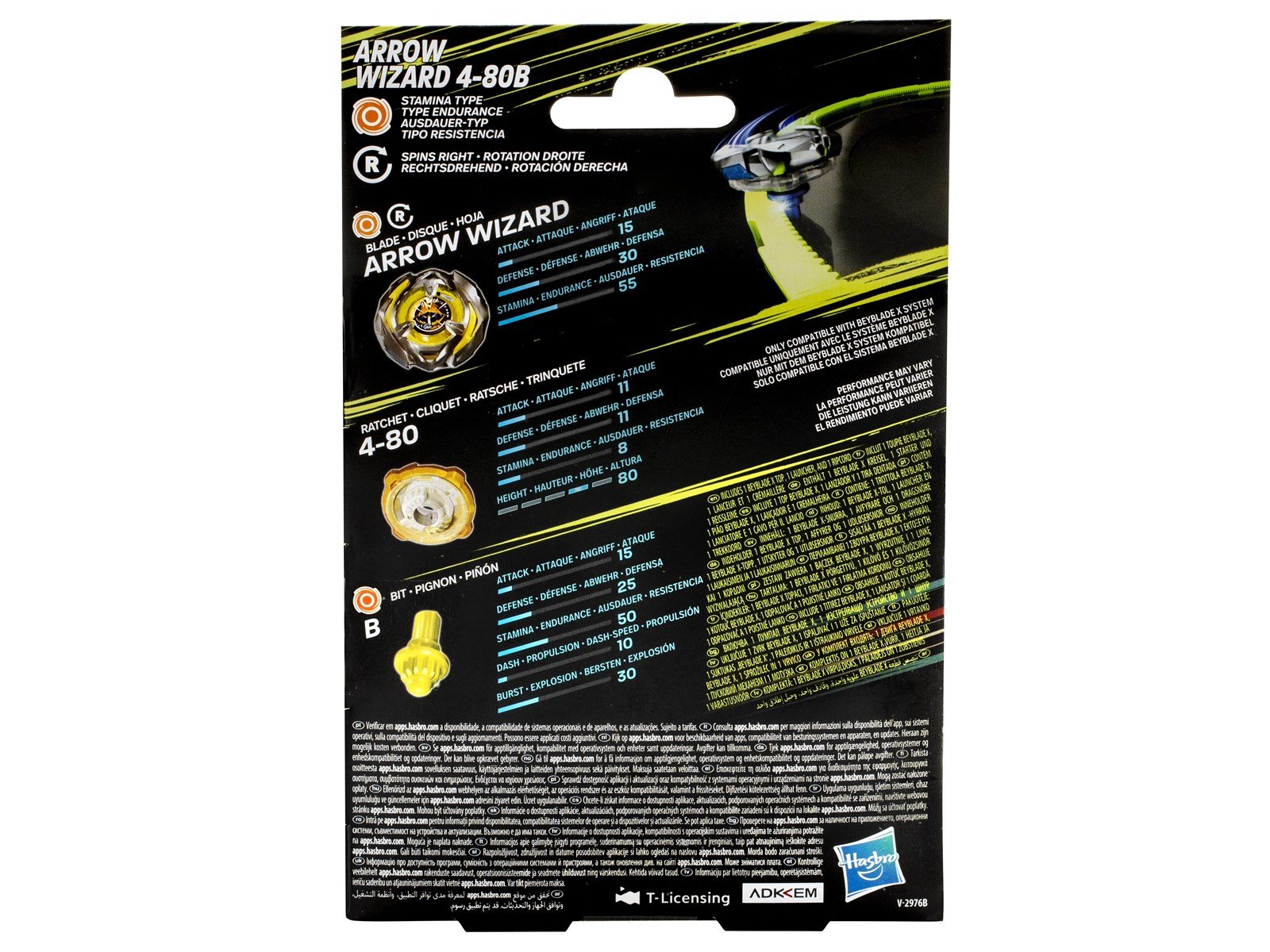 Beyblade X Arrow Wizard 4-80B Starter Pack