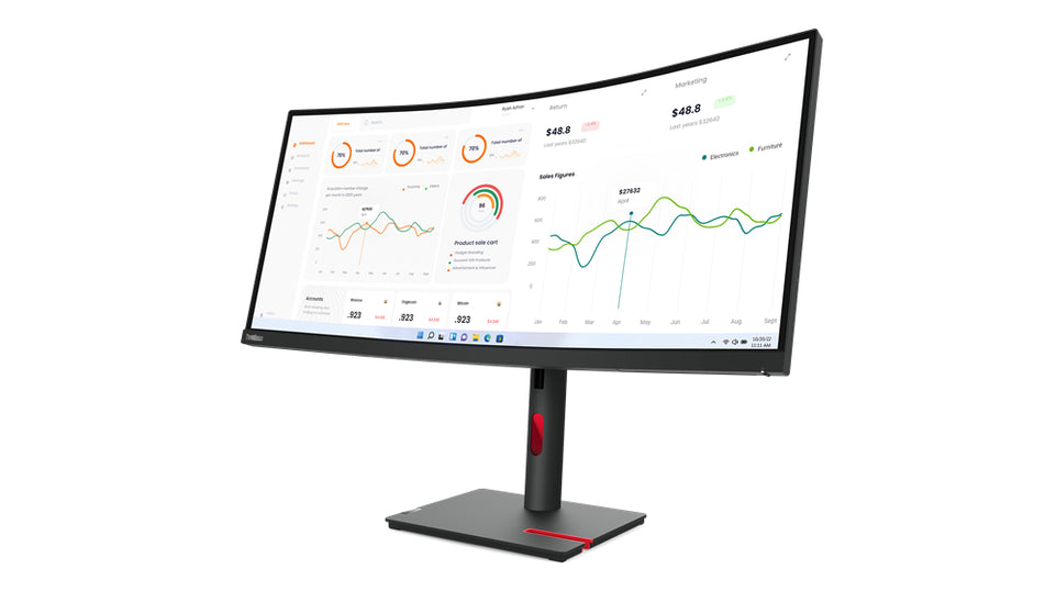 Lenovo ThinkVision T34w-30  (34")   WQHD HDMI/DP/USB-C/DOC