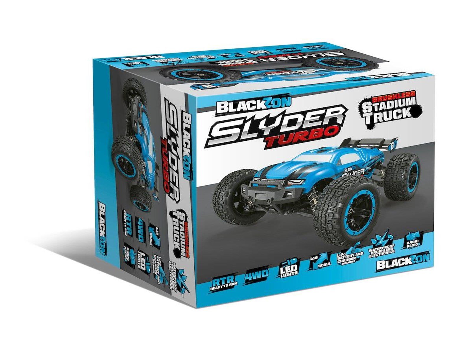 BLACKZON Slyder ST Turbo 1/16 4WD 2S Brushless - Blue