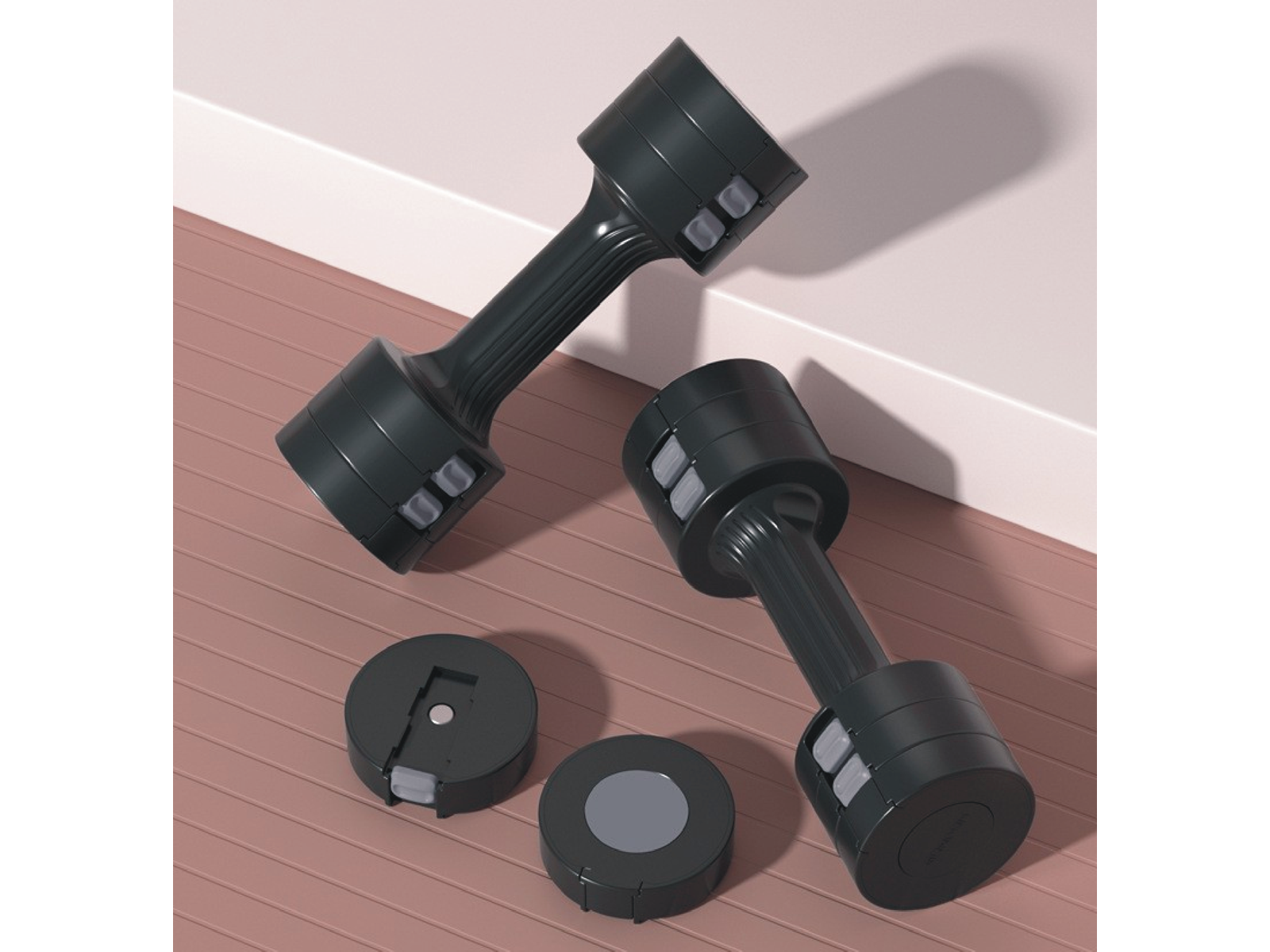 ASG Adjustable Dumbbell Set 5 kg Black