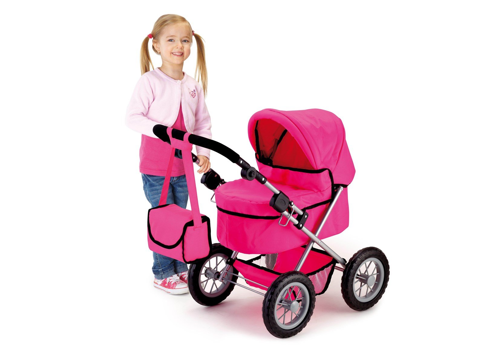 Bayer Design Doll's Pram Trendy - Pink