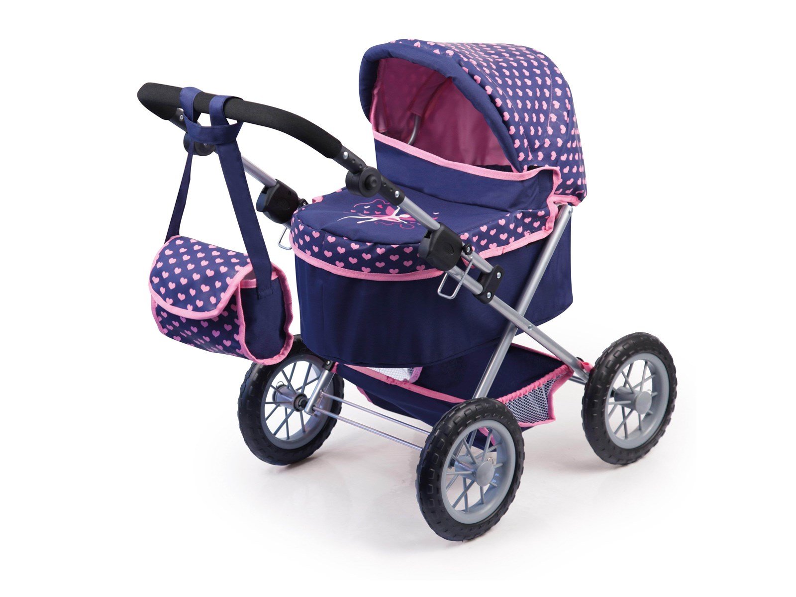 Bayer Design Doll's Pram Trendy - Navy (13052AA)