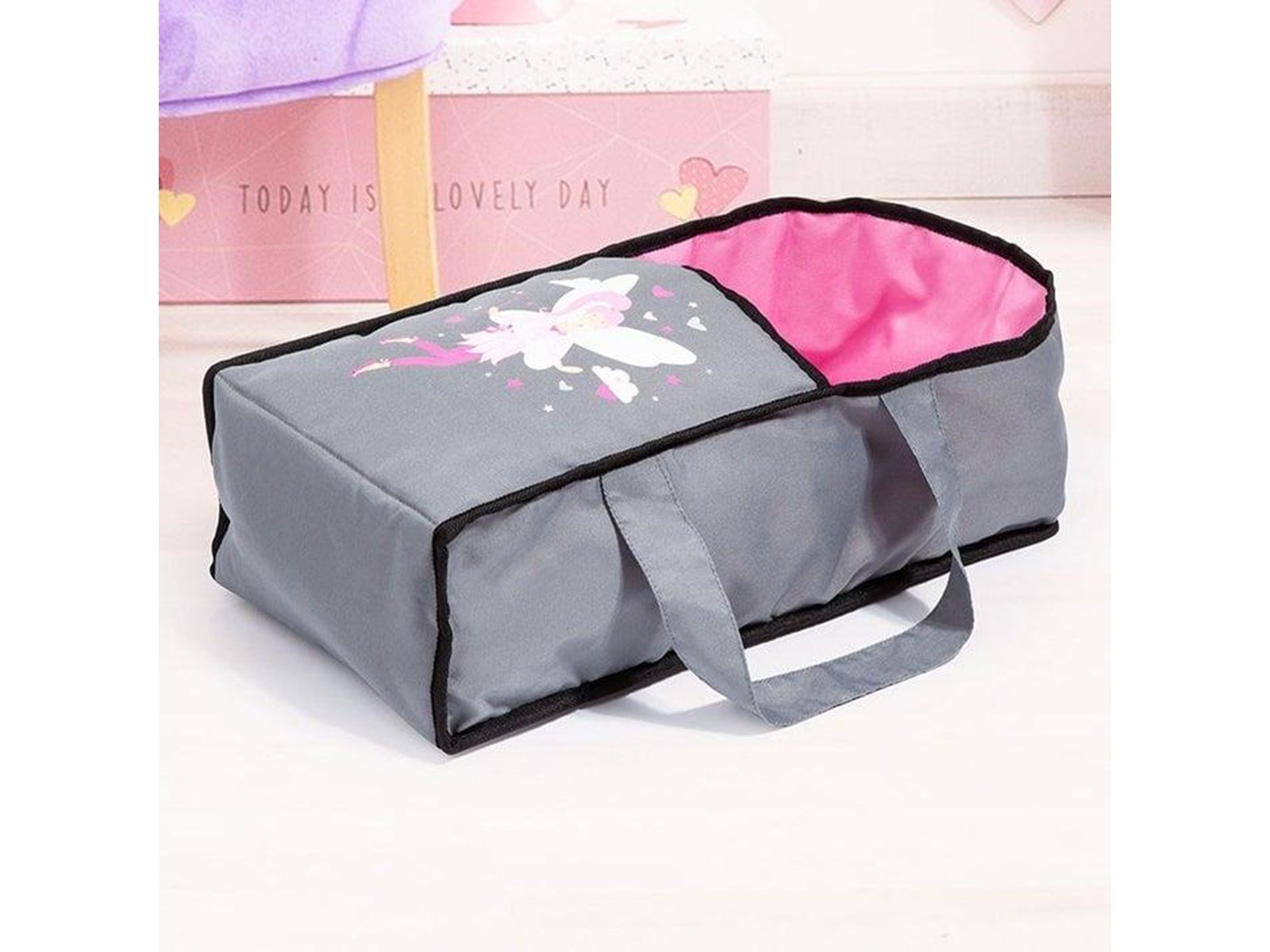 Bayer Design Doll's Pram City Star - Grey/Pink (13666AA)