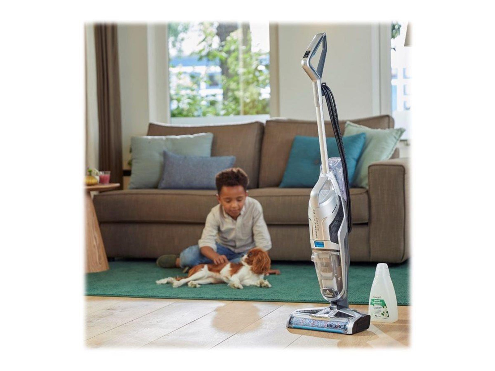 Bissell Handstaubsauger CrossWave C3 Select 3551N - vacuum cleaner - stick - black/blue/titanium