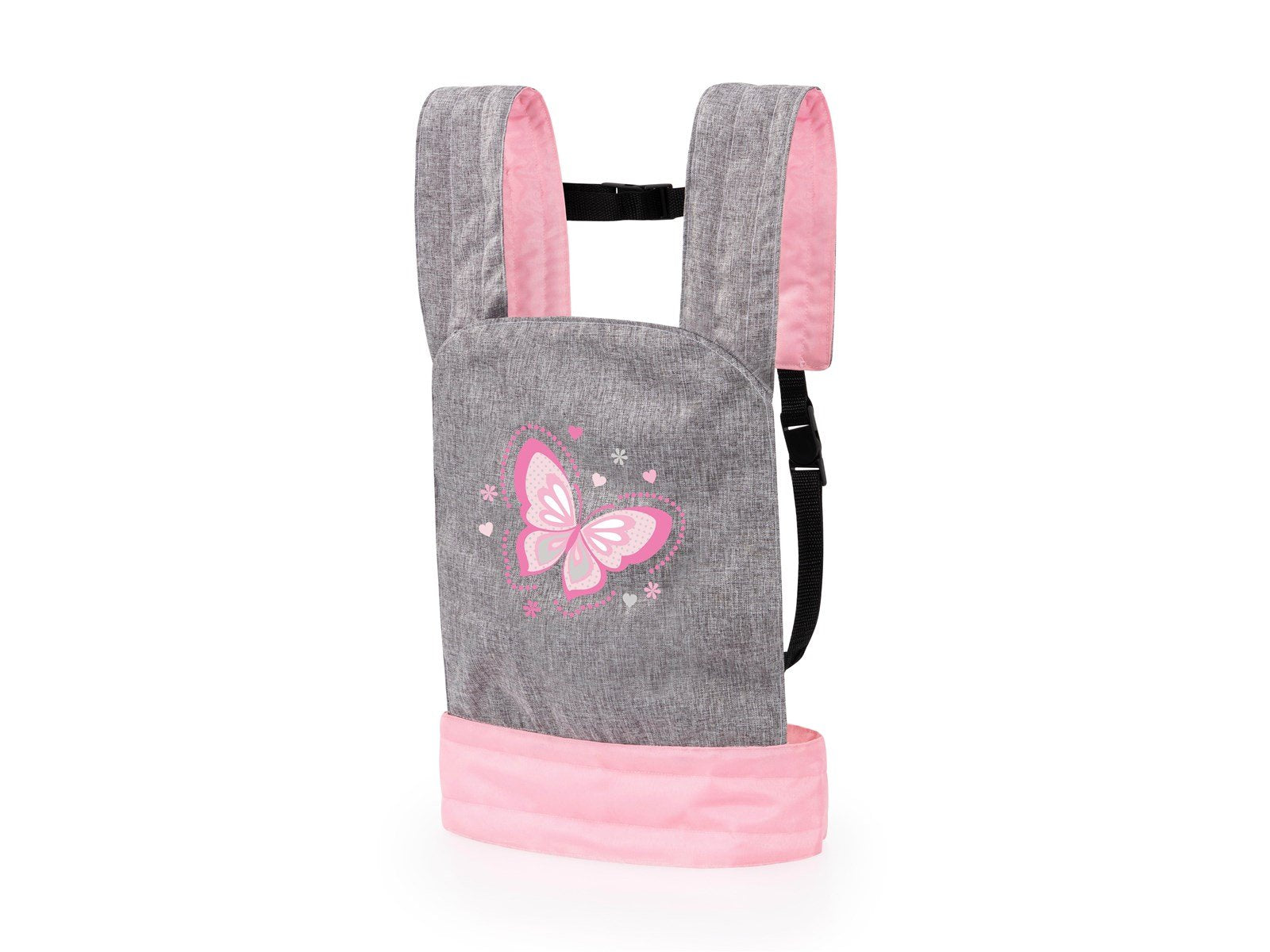 Bayer Design Doll Carrier - Grey/Pink