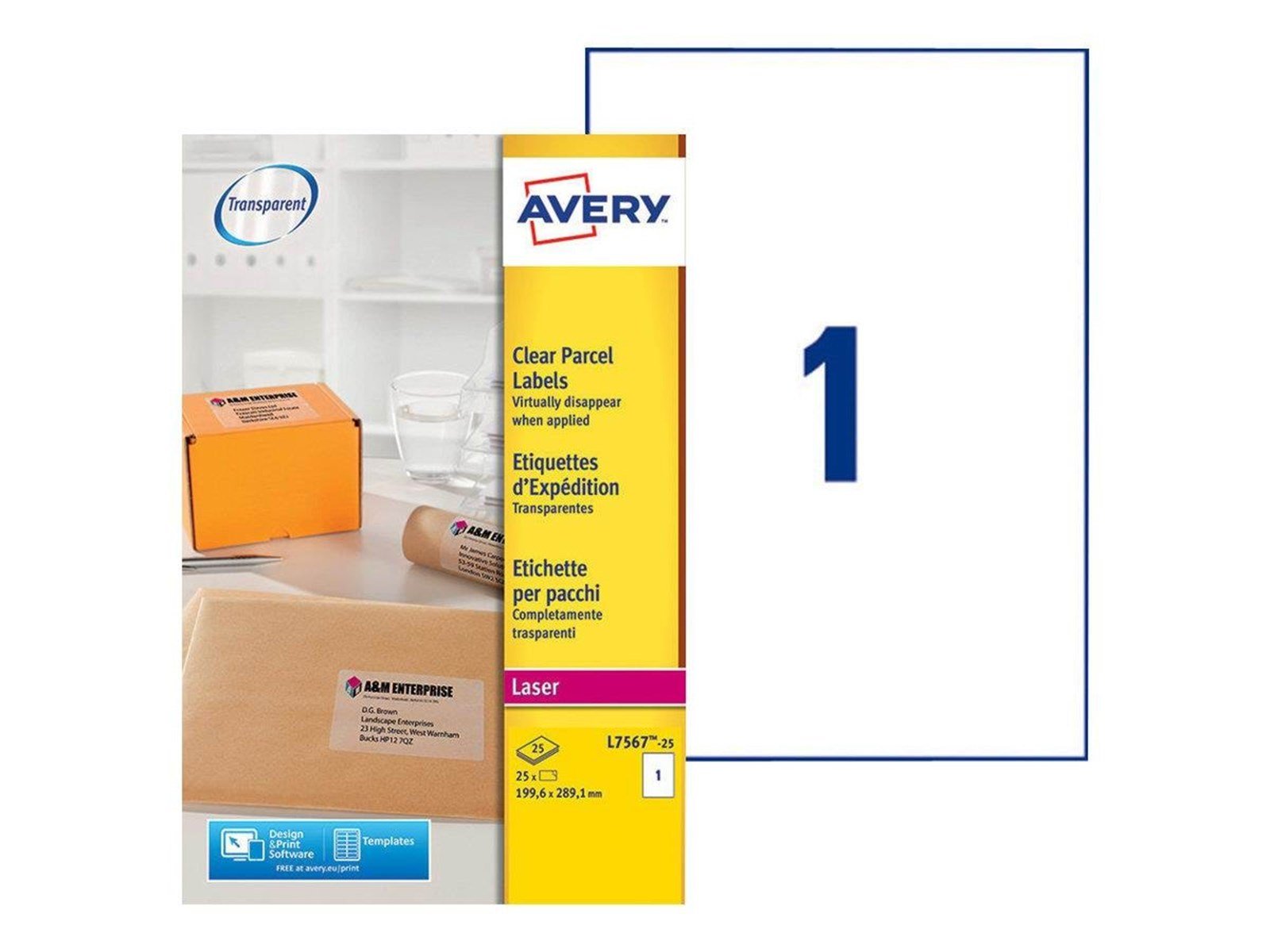 Avery - labels - 25 label(s) - A4
