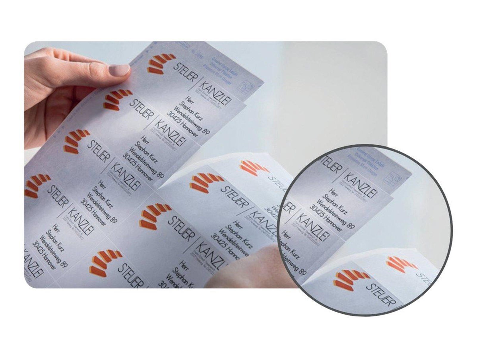 Avery L4770 - transparent address labels - 1000 pcs. - 25.4 x 45.7 mm