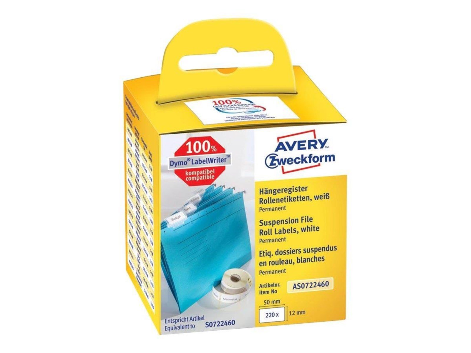 Avery Zweckform - rectangular labels - 220 label(s) - 12 x 50 mm