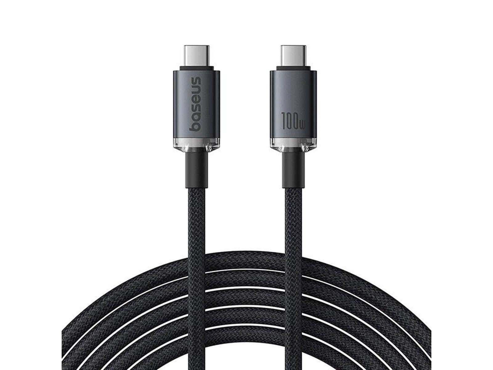 Baseus Fast Charging Cable  Crystal Shine USB-C to USB-C 100W 1.5m 20Gb (black)