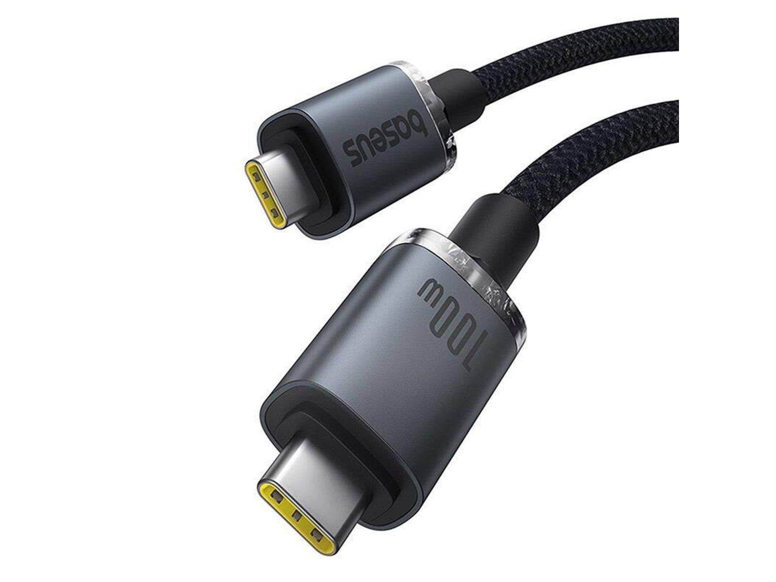 Baseus Fast Charging Cable  Crystal Shine USB-C to USB-C 100W 1.5m 20Gb (black)
