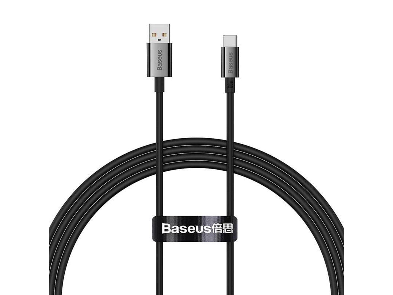 Baseus Cable USB do USB-C  Superior 100W 1.5m (black)