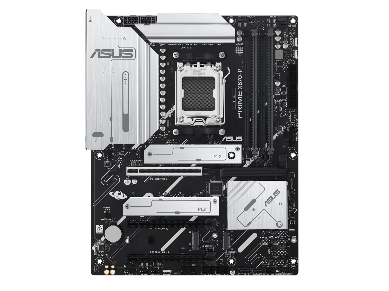 ASUS PRIME X870-P Mainboard - AMD X870 - AMD AM5 socket - DDR5 RAM - ATX