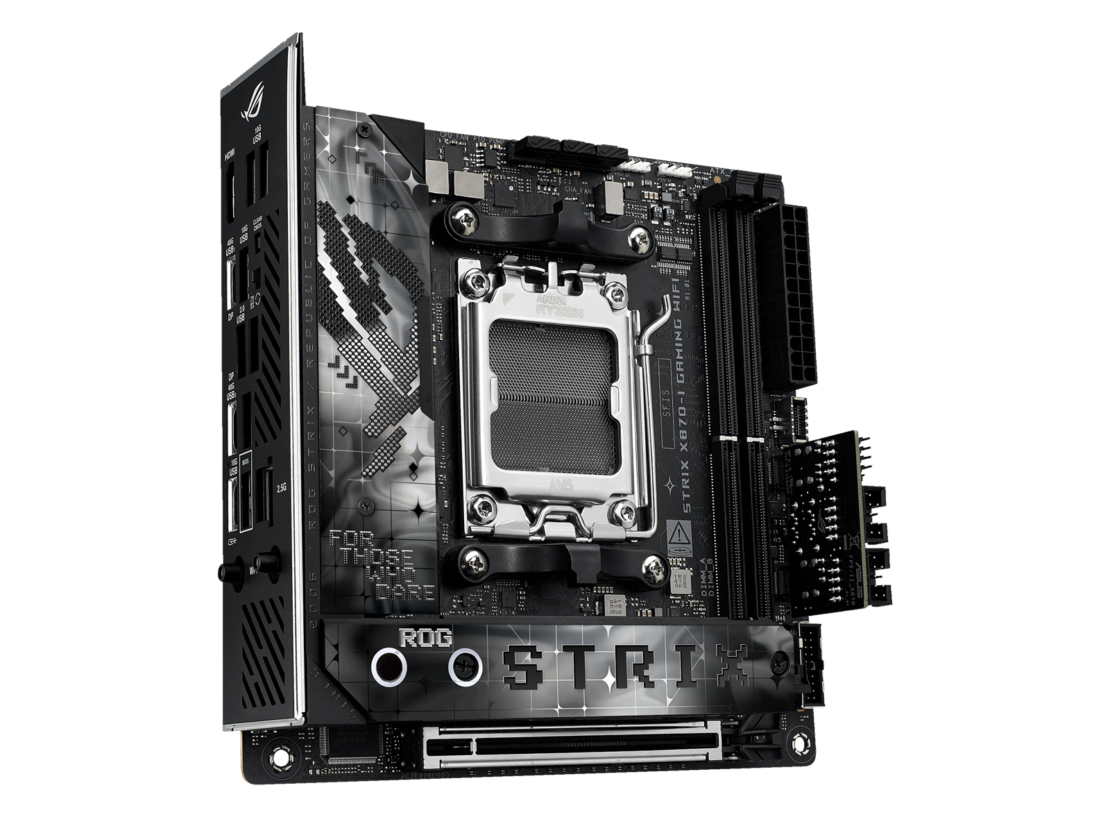 ASUS ROG STRIX X870-I GAMING WIFI Mainboard - AMD X870 - AMD AM5 socket - DDR5 RAM - Mini-ITX