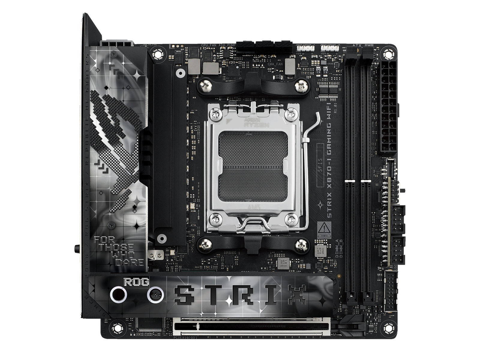 ASUS ROG STRIX X870-I GAMING WIFI Mainboard - AMD X870 - AMD AM5 socket - DDR5 RAM - Mini-ITX