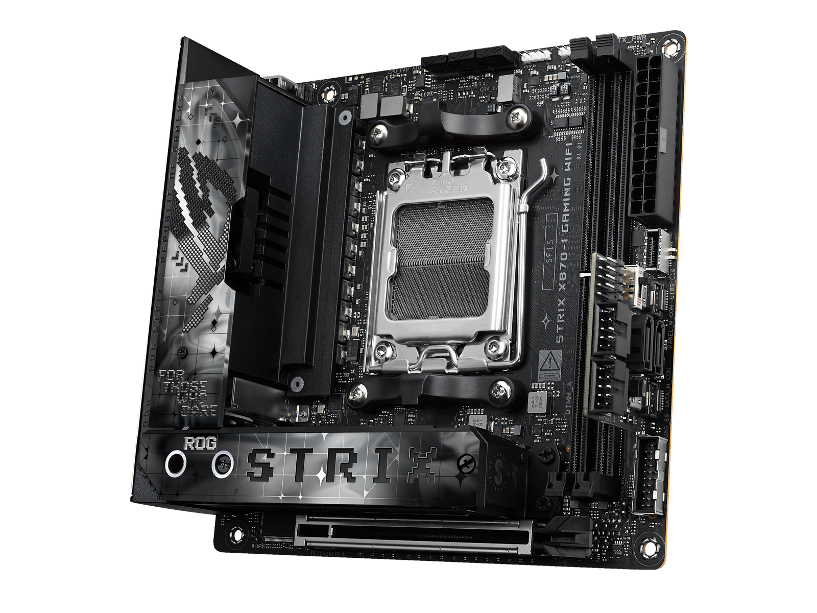 ASUS ROG STRIX X870-I GAMING WIFI Mainboard - AMD X870 - AMD AM5 socket - DDR5 RAM - Mini-ITX