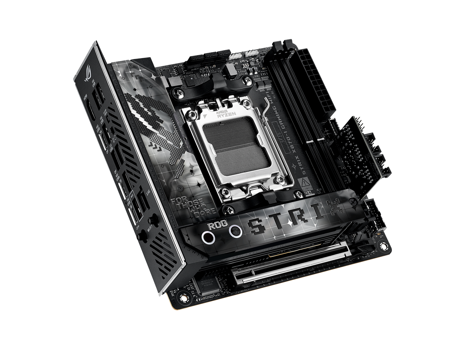 ASUS ROG STRIX X870-I GAMING WIFI Mainboard - AMD X870 - AMD AM5 socket - DDR5 RAM - Mini-ITX